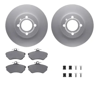 R1 Concepts WDTH1-74002 Brake Rotors - Carbon Coated W/ Euro Ceramic Pads & Hdw